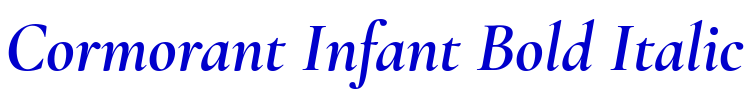 Cormorant Infant Bold Italic الخط